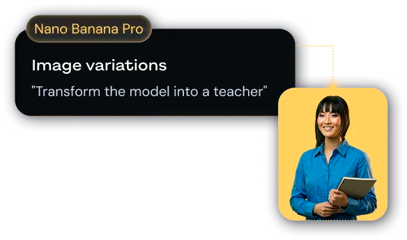 Variações de imagem com Nano Banana Pro